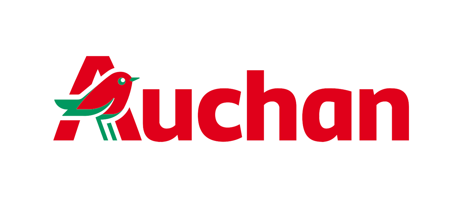 Logo Auchan - client magicien événementiel